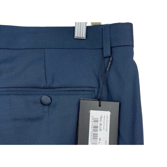 Ted Baker JONVANT Pashion Plain Trouser Pant Teal Blue Men's 40L - Picture 7 of 9